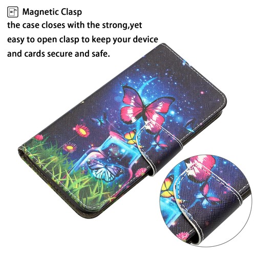 For Samsung Galaxy S20 S21 S22 S23 S24 Magnetic Flip Holder Wallet Phone Case - Photo 82 sur 106