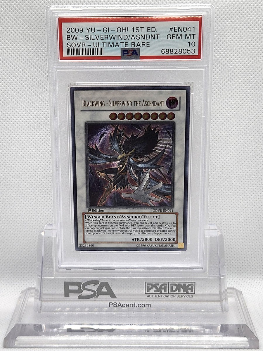 YUGIOH 1ST SOVR-EN0092 BLACKWING SILVERWIND ASCENDANT PSA 10 GEM
