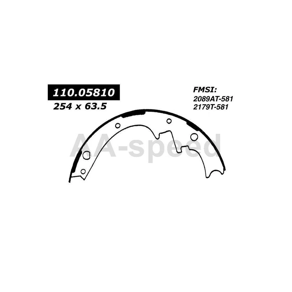 Zapata de freno de tambor delantera trasera para Plymouth Belvedere 1968 1967 1966 1965 1964 1963 Foto 2 de 4