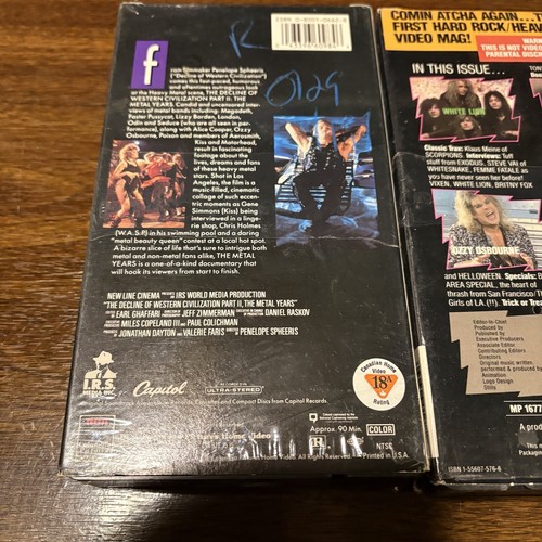 Lot of 3 VHS Metal Head - The Metal Years - Hard N Heavy - Picture 5 of 7