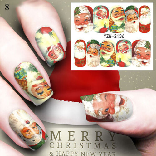 3D Nail Art Sticker Schwarz Gold Blumen Abtract Selbstklebend Aufkleber Dekor > - Picture 20 of 36