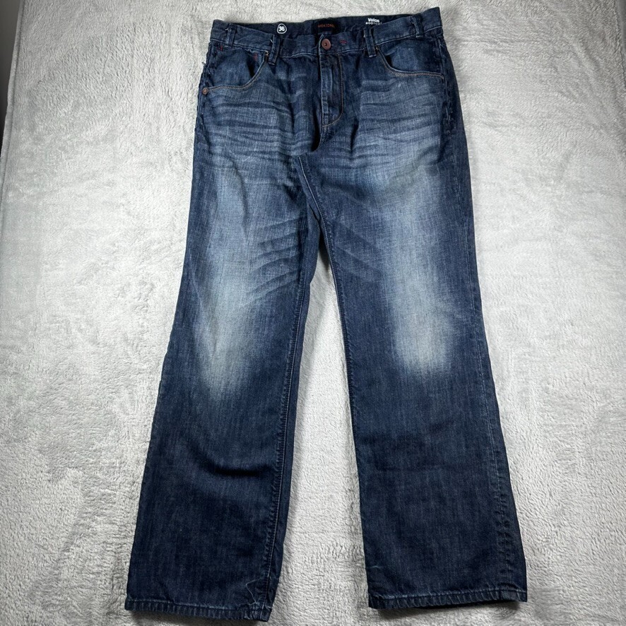 Mek Denim Jeans Mens 36x32 Volos Bootcut Wide Leg Skate Punk