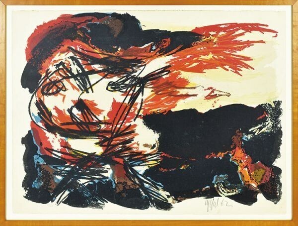 1962年 A. L. Copley 署名 抽象アート 1962年 A. L. Copley 署名 抽象アート 1962年 A. L. Copley 署名