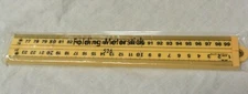 Folding Meter/Yard Stick 526 Reversible Centimeters/Inches/Feet Plastic 