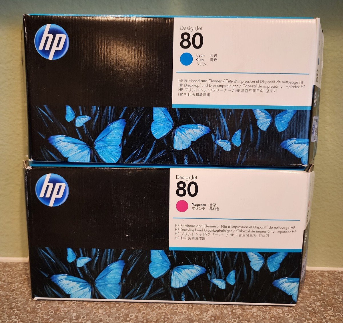 HP80 C4821A シアン（c4821a） Genuine HP 80 DesignJet C4821A Cyan, C4822A Magenta