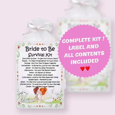Bride To Be Survival Kit ~ Spaß Neuheit Hochzeitsgeschenk & Andenken | Hen Night