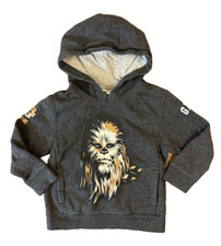 Gap Star Wars Hoodie Boys 4 Chewbacca Chewie Pullover Sweatshirt Hooded Pockets