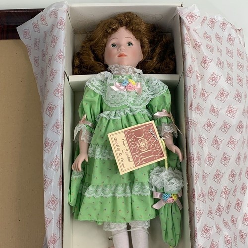 Dynasty Doll Collection Patrice Porcelain Vintage Doll New in box NWT - Picture 2 of 11