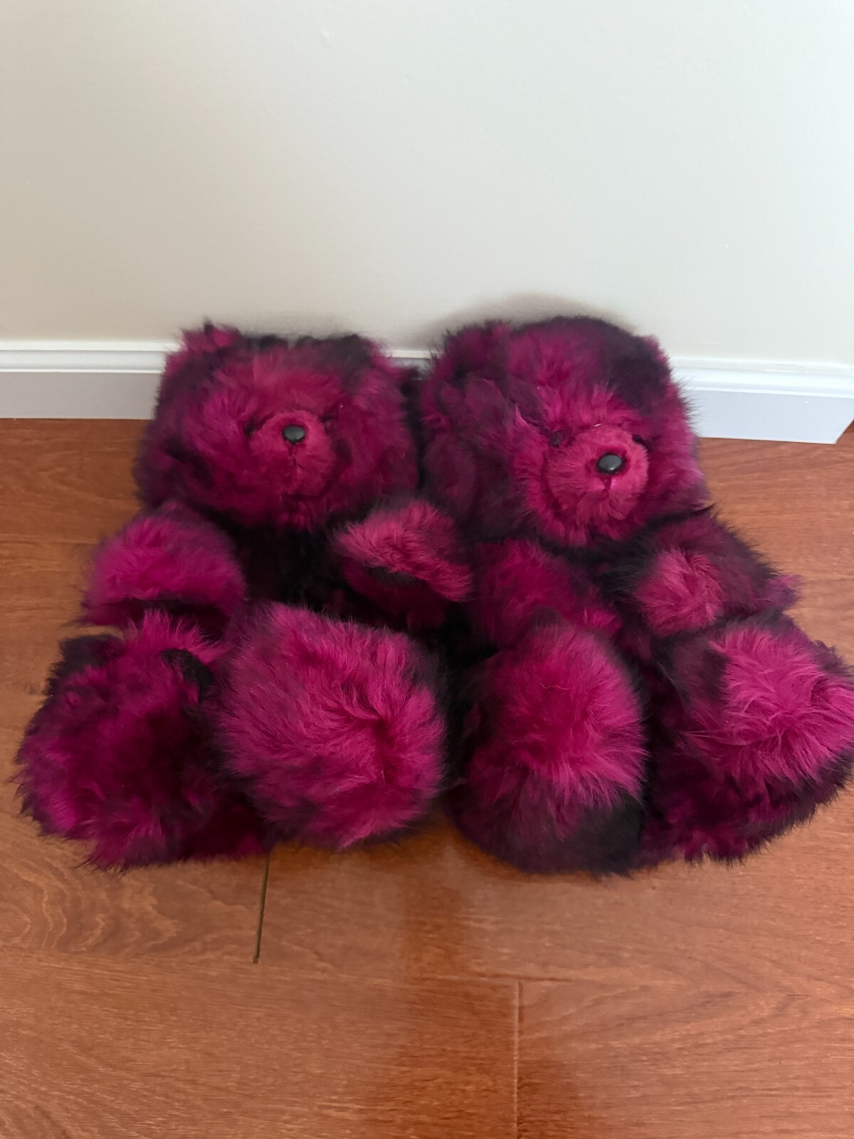 Vetements Fur Plush Shearling Slippers 'Hug Me Bear' uah21ac304