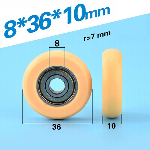 2/4Pcs NEW HOT Rowing machine seat wheel Nylon roller wheel bearing Drawer Track - Picture 11 of 12