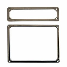 KIT PORTA TARGA ANTERIORE + POSTERIORE ACCIAIO CROMATO PER FIAT 500 D F L R plat