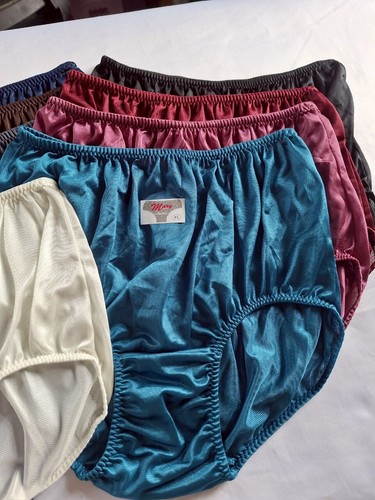 12pcs Granny panties Underwear Nylon Woman Man Soft Briefs High Waist 36"-42" XL - Picture 7 of 18