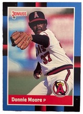 Excellent: Vintage 1988 Donruss Donnie Moore California Angels Trading Card
