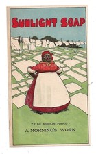 SUNLIGHT SOAP - ADVERTISING LEAFLET  "A MORNING'S WORK" c 1906