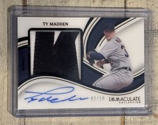 2023 Immaculate Collection Baseball Ty Madden Premium Patch Autographs SP #2/10