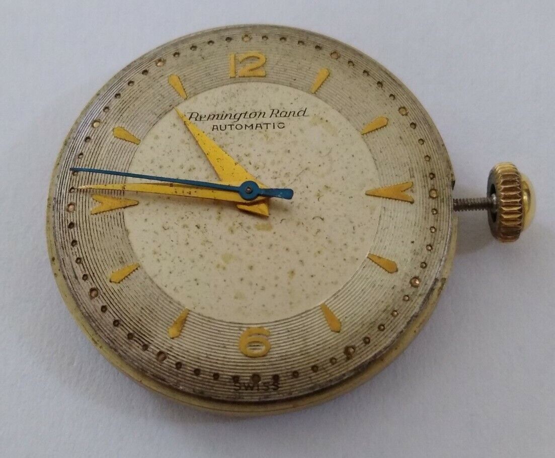 Vintage 1950's Remington Rand AS 1361 Automatic Movement Dial Hands to Restore