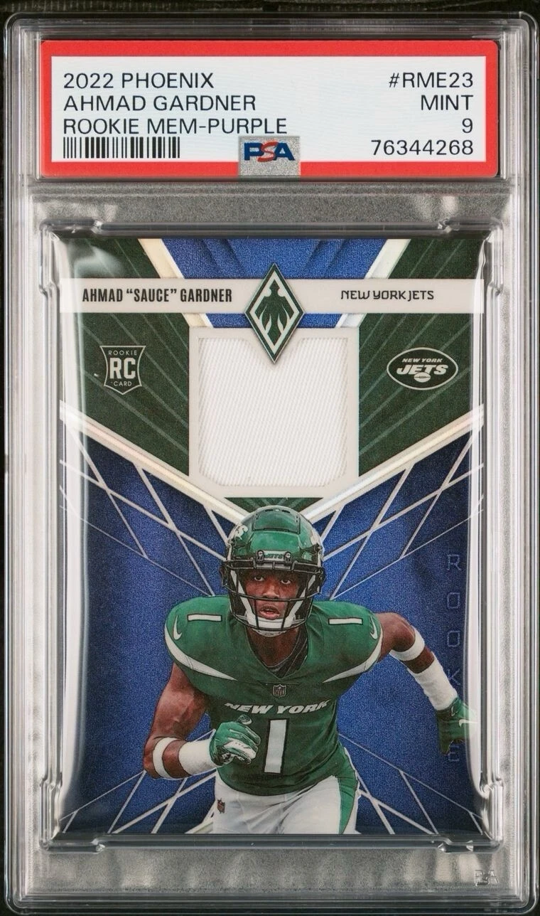 Sauce Gardner Panini Phoenix Rookie Memorabilia #RME23 Purple