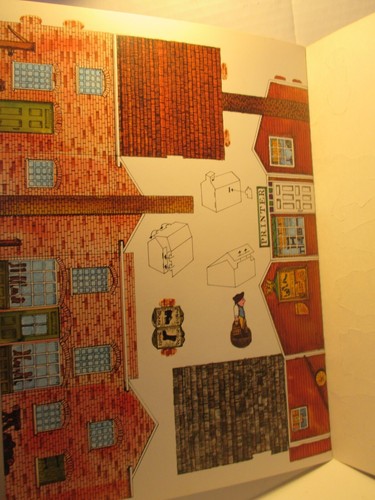 activity book MINI COLONIAL VILLAGE TO PRESS OUT & ASSEMBLE pb Whitman 1975 - Imagen 6 de 8