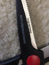 Harbor Freight Tools Multi Purpose Scissor Stainless Steel Black & Bottle Opener