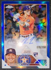 ⚾ Korey Lee 2023 Topps Chrome #RA-KL Rookie Auto Blue SN 076/150