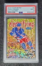 2012 Chris Kreider Fleer Retro Electrifying Rookie PSA 9
