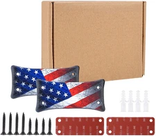 2-Pcs 50lb Magnetic Gun Holder For Car Magnet Mount Under Desk Concealed Holster