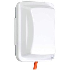 1 Gang Weatherproof Electrical Outlet Cover Durable Outdoor Protection White