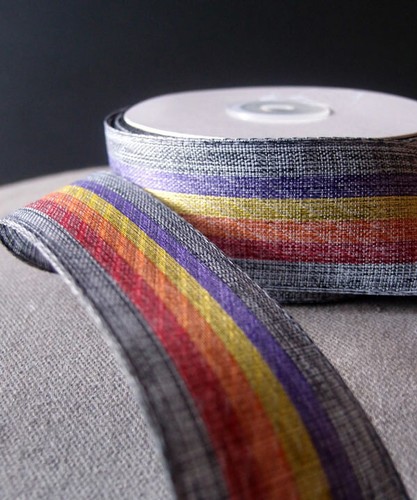 Cinta a rayas tela tela vintage 1,5" X 10 yardas - Elige colores - Imagen 3 de 7