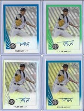 2015 Leaf 25th TYLER JAY Metal Blue Prismatic Auto RC 12/25 Twins