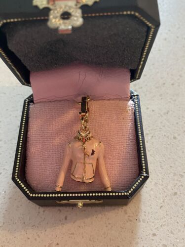Juicy Couture NWT and box Pink And Gold Hoodie Charm Retired - Picture 5 of 12