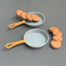 Rare Lot 2 Pcs Saucepan 2 food Kitchen Accessory For American Girl 18" Doll toys