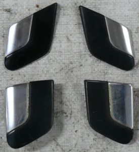 4x Tür Kotflügel Zierleiste außen vorn hinten links rechts schwarz VW Phaeton 3D