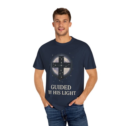 Guided by His Light T-Shirt Unisex faith shirt Christian Gift celestial cross - Picture 41 of 41