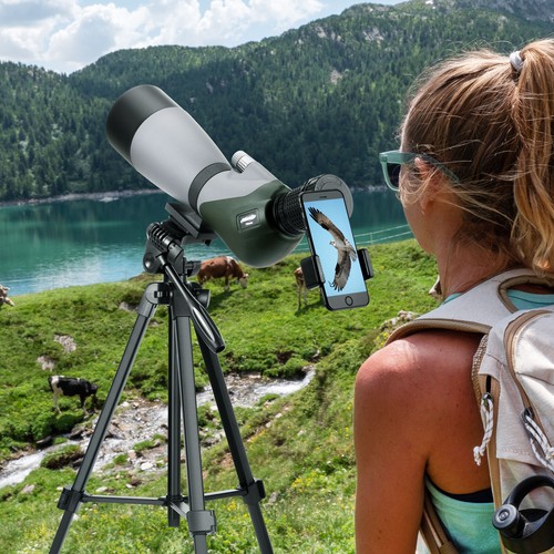 20-60X 70mm FMC Lens Spotting Scope Zoom High Tripod for Hunting Bird Watching - Picture 8 of 8
