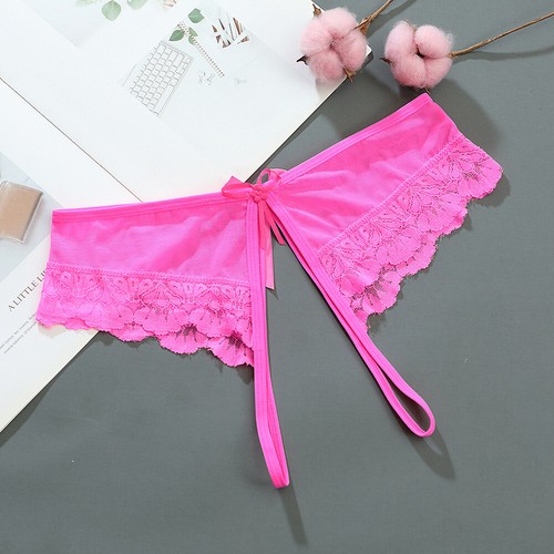 Women Open Crotch Stretch Lace Sexy Crotchless Panty Briefs Knickers Lingerie - Picture 81 of 85
