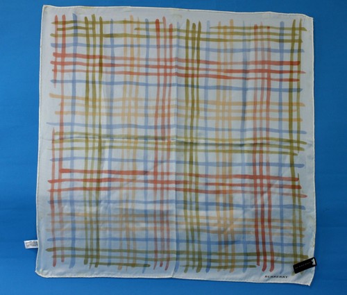 Burberry Check Square Scarf Women's Accessories 58✖58 CM Used Vintage Japan Good - Picture 2 of 12