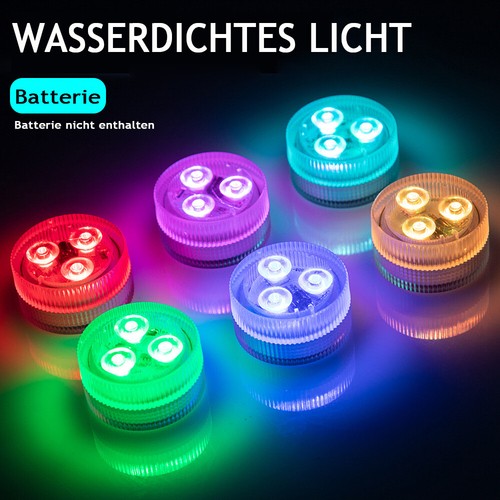 5Tlg RGB Schrankleuchten LED Spot Batteriebetrieben Nachtlicht mit Fernbedienung - Bild 4 von 13