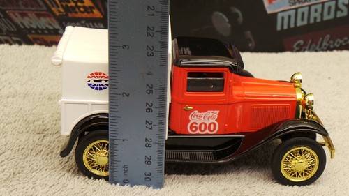 Racing Champions Coca Cola 600 Charlotte Motor Speedway Van Tin Die Cast Bank - Picture 7 of 10
