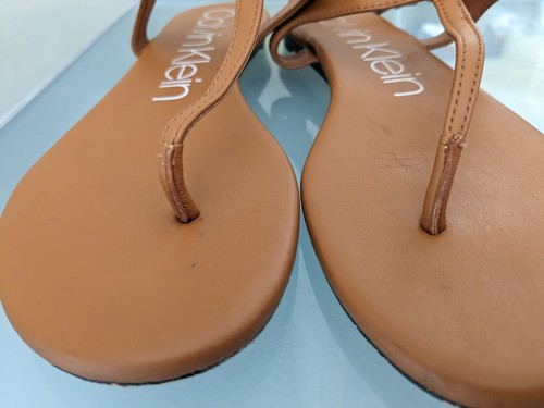 CALVIN KLEIN FLAT COMFY SANDALS SIZE 39 AU 9 INSOLES LENGTH-26 CM - Picture 3 of 8
