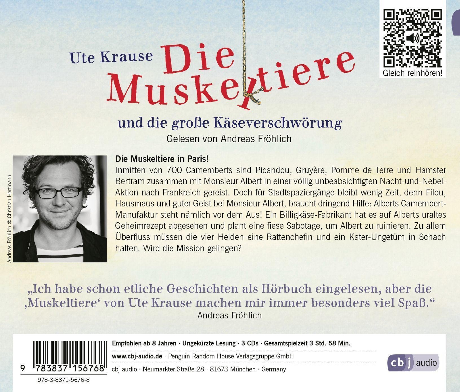 Thumbnail - Die Muskeltiere Und Die Große Käseverschwörung | Ute Krause | Audio-cd