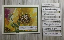 Handmade Sunflower CARD KIT Of 4