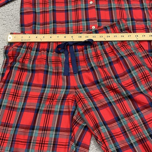 Victorias Secret Pyjama-Set neu mit Etikett Nachtwäsche Damen groß rot kariert Flanell - Bild 13 von 20