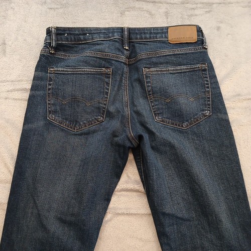 American Eagle Airflex + Jeans Mens Size 29 Athletic Fit Blue Dark Wash 30x30 - Picture 9 of 12