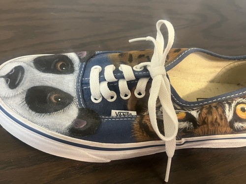 Vans Animal Print Men’s 8.5, Women’s 10. Never Worn. Custom Made, One Of A Kind - Picture 9 of 14