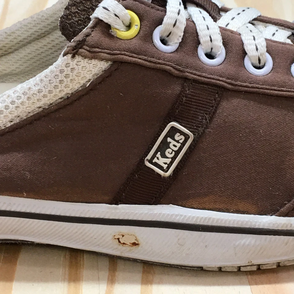 Zapatos Keds Mujer 8 Mula Tenis Marrón Con Cordones Informales Cómodos Punta Cerrada Baja Foto 3 de 4