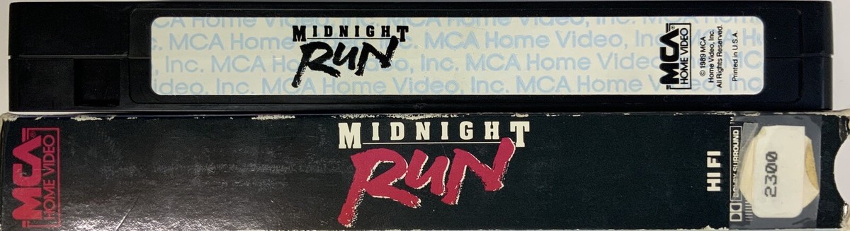 Midnight Run VHS Robert De Niro Charles Grodin MCA Home Video | eBay