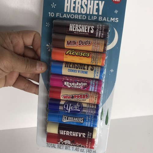Hershey 10 Flavored Lip Balms (Mounds, York, Whoppers, Bubble Yum, Reese's) - Picture 2 of 6