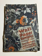 1925 Sears Roebuck & Co. Wall Paper Samples Book RARE Vintage Wallpaper Art Deco