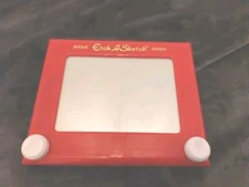 Vintage Original Ohio Art 505 Etch A Sketch Magic Screen Toy Red Working 