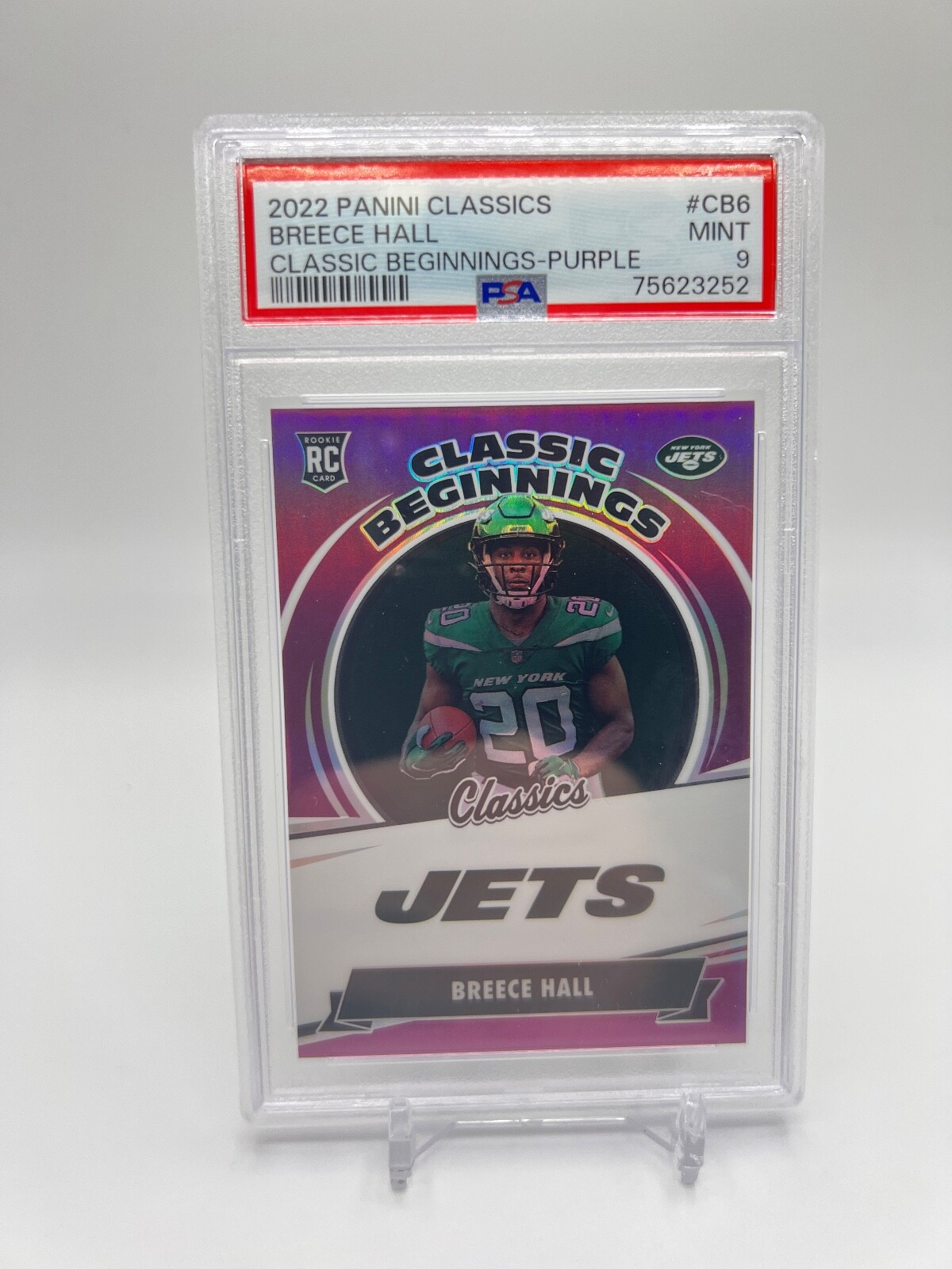 Breece Hall Panini Classics Classic Beginnings #CB6 Purple